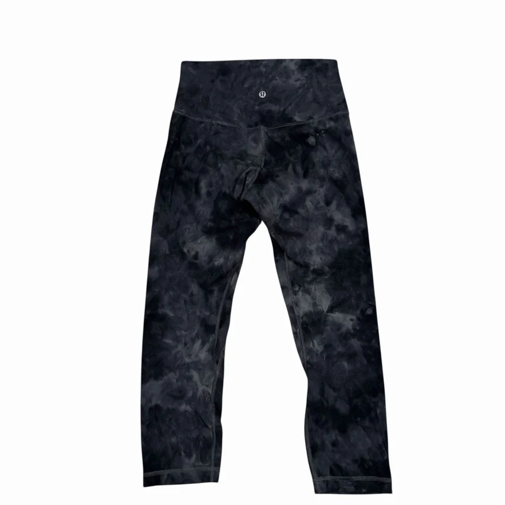 Lululemon Align High Rise Crop 21' Leggings - Diamond Dye Pitched‎ Grey - Size 6